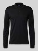 Regular fit poloshirt in design met lange mouwen
