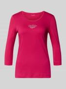 Shirt met lange mouwen en siersteentjes