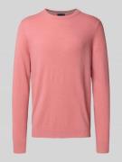 Regular fit kasjmier pullover met ronde hals