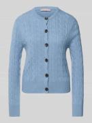 Gebreid jack van wolmix met structuurmotief