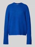 Oversized gebreide pullover met wol