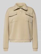 Sweatshirt met opstaande kraag