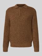 Gebreide pullover met kentkraag