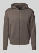 Gebreid jack met capuchon