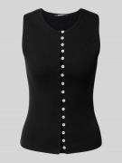 Gilet in gebreide look