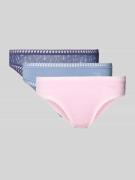 Slip met kantranden in een set van 3 stuks, model 'Crush'