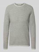 Regular fit gebreide pullover van puur katoen, model 'ERIC'