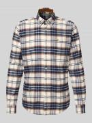 Tailored fit vrijetijdsoverhemd van puur katoen