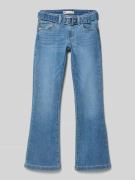 Regular flare jeans met riem