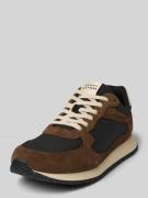 Lage sneakers met wildleer
