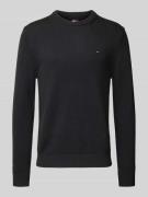 Regular fit gebreide pullover van zuiver katoen