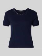 Regular fit gebreide pullover met wol en kasjmier