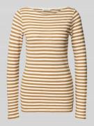 Shaped fit shirt met lange mouwen van puur katoen