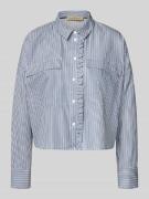 Regular fit blouse met borstzakken