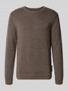 Regular fit gebreide pullover van puur katoen, model 'ALVAARIO'