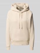 Hoodie met labelstitching