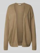 Gebreid jack met opengewerkte voorkant