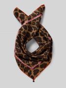 Zijden sjaal met omzoomde boorden