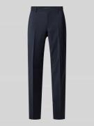Slim fit pantalon van scheerwolmix, model 'GENIUS'