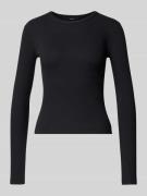 Slim fit shirt met lange mouwen van katoenmix, model 'CHLOE'