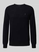 Regular fit gebreide pullover van pure wol