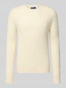 Gebreide pullover van kasjmier met ronde hals