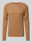 Gebreide pullover van kasjmier met ronde hals