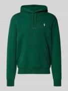 Hoodie met labelstitching