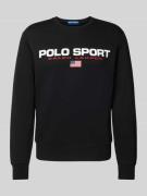 Sweatshirt met labelprint