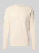 Shirt met lange mouwen en borstzak, model 'PLANET'