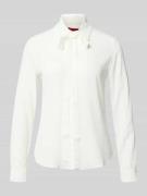 Regular fit overhemdblouse met zijde, model 'ATENEO'