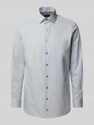 Regular fit zakelijk overhemd van katoenmix