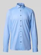 Slim fit zakelijk overhemd met extra lange mouwen