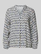 Blouseshirt van viscose met tuniekkraag, model 'Ha44nna'