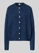 Relaxed fit gebreid jack met wol, model 'Bela'