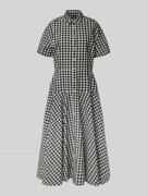 Midi-jurk met blousekraag