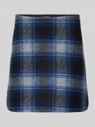 Minirok in all-over look, model 'WOOLY CHECK'