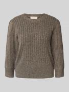 Gebreide pullover met structuurmotief, model 'HARA'