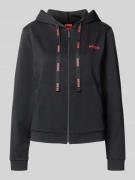 Regular fit sweatjack van katoenmix, model 'HUGO ID JACKET'