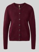 Gebreid jack met ronde hals, model 'ORLEAN'