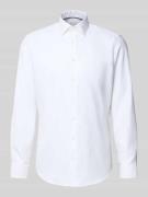 Regular fit zakelijk overhemd met kentkraag