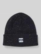 Beanie met labelpatch