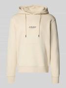 Hoodie met labelprint, model 'SOHO'