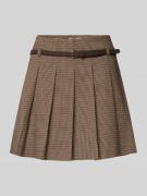 Minirok met viscose in geplooide look