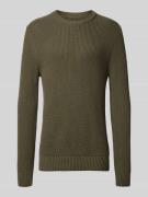 Gebreide pullover met ronde hals