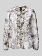 Regular fit blouse met ruches