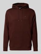 Regular fit hoodie van katoenmix