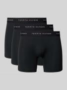 Regular fit boxershort met label in band in een set van3 stuks