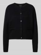 Regular fit gebreid jack van katoenmix