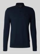 Slim fit poloshirt met labeldetail